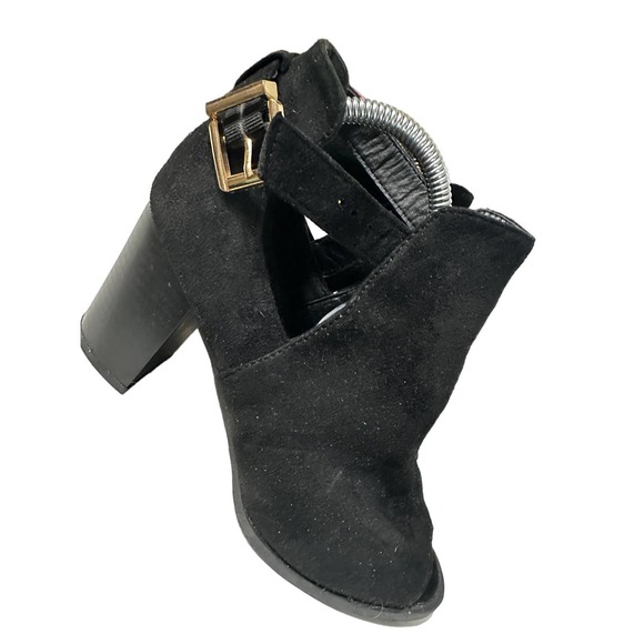 Top Moda Lemie 1 Cut Out Chunky Heel Sandals Size 7 - Picture 6 of 7